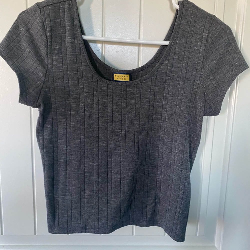 Grey crop top